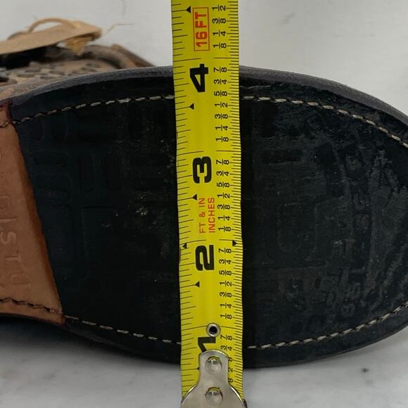 BED STU Cobbler Series Moto Boots Women 6 Brown Leather Studded Distressed NWT - Picture 12 of 12